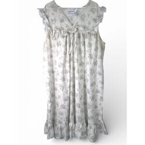 Vintage 90's XL Nightgown sleepwear Cottagecore Romantic Vintage Feminine